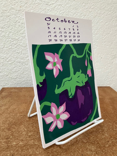 2027 Flowers Calendar WITH DISPLAY STAND