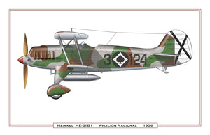 Heinkel HE-51B1 - Spanish